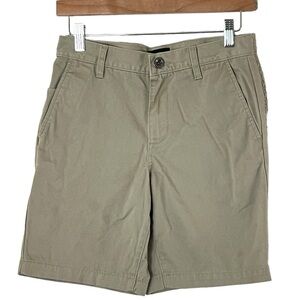 RVCA | Cotton blend khaki flat front shorts size 28